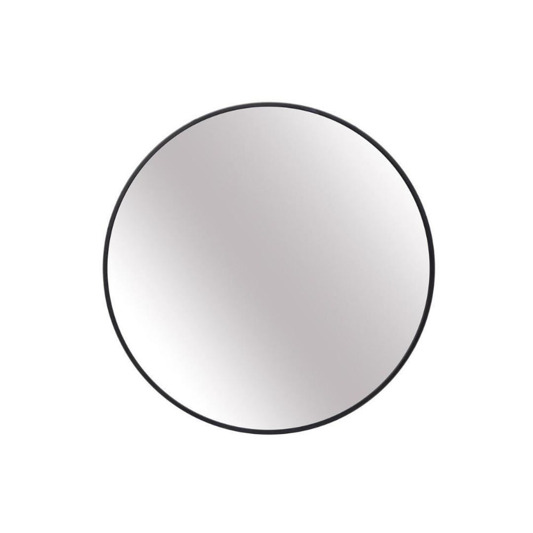 Round Mirror – Grey Painted Metal Finish image 0